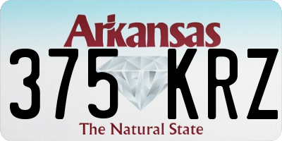 AR license plate 375KRZ