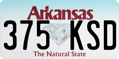 AR license plate 375KSD