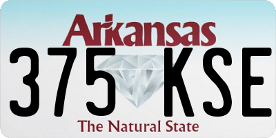 AR license plate 375KSE