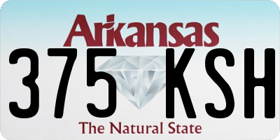 AR license plate 375KSH