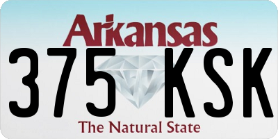 AR license plate 375KSK
