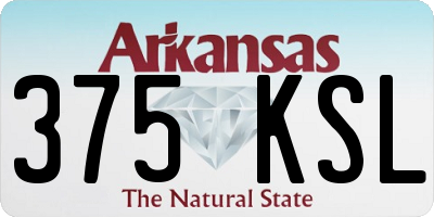 AR license plate 375KSL