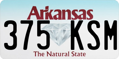 AR license plate 375KSM