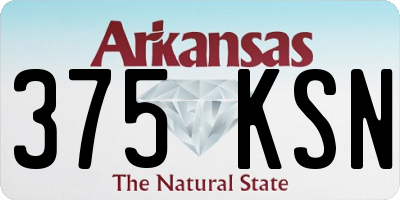 AR license plate 375KSN