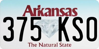 AR license plate 375KSO