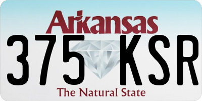 AR license plate 375KSR