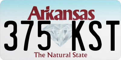 AR license plate 375KST