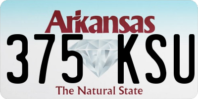 AR license plate 375KSU