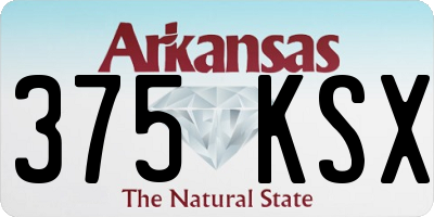 AR license plate 375KSX