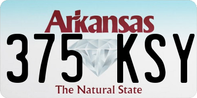 AR license plate 375KSY