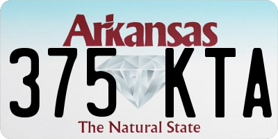 AR license plate 375KTA