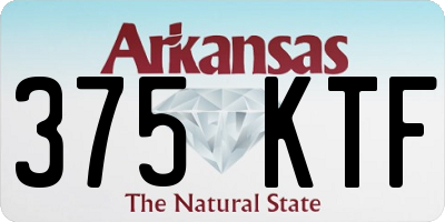 AR license plate 375KTF