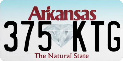 AR license plate 375KTG