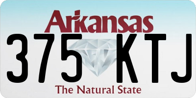 AR license plate 375KTJ
