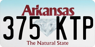 AR license plate 375KTP