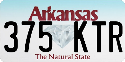AR license plate 375KTR
