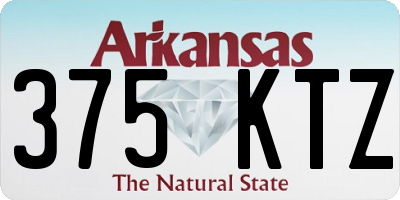 AR license plate 375KTZ