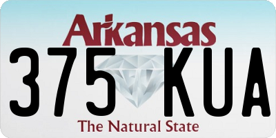 AR license plate 375KUA