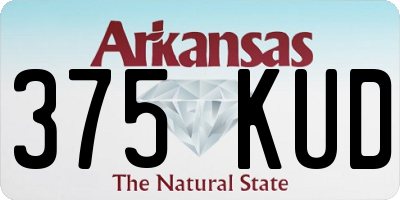 AR license plate 375KUD