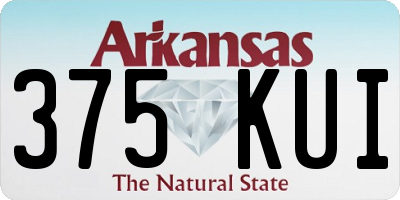 AR license plate 375KUI