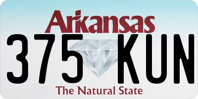AR license plate 375KUN