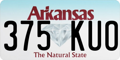 AR license plate 375KUO