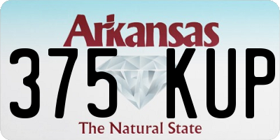 AR license plate 375KUP