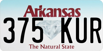 AR license plate 375KUR