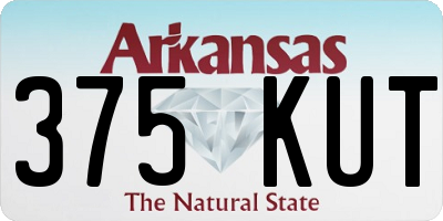 AR license plate 375KUT