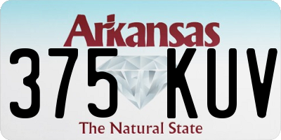 AR license plate 375KUV