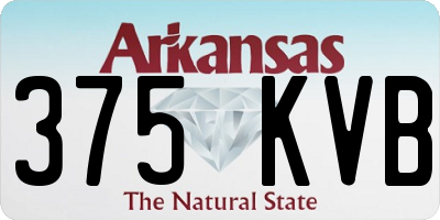 AR license plate 375KVB
