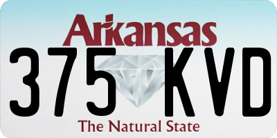 AR license plate 375KVD