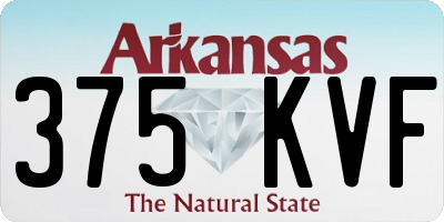 AR license plate 375KVF