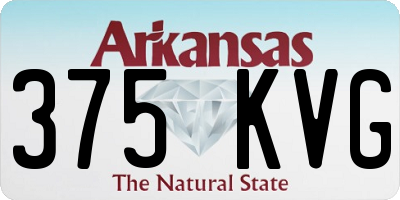 AR license plate 375KVG