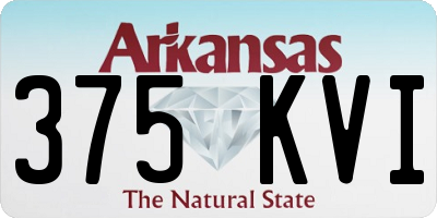 AR license plate 375KVI