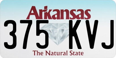 AR license plate 375KVJ