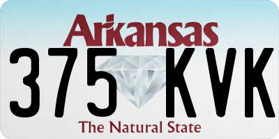 AR license plate 375KVK