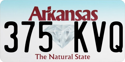 AR license plate 375KVQ