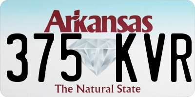 AR license plate 375KVR