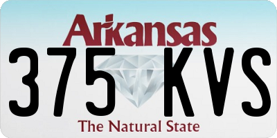 AR license plate 375KVS