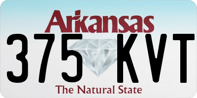AR license plate 375KVT