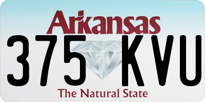AR license plate 375KVU