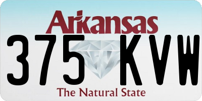 AR license plate 375KVW