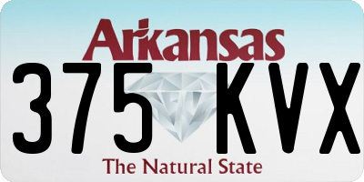 AR license plate 375KVX