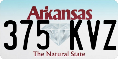 AR license plate 375KVZ