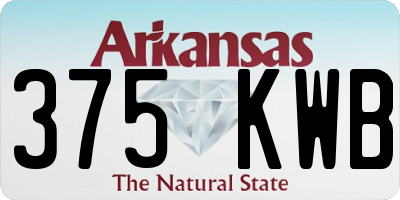 AR license plate 375KWB