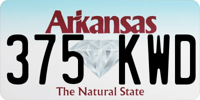 AR license plate 375KWD