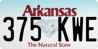 AR license plate 375KWE