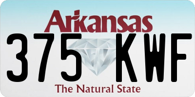AR license plate 375KWF