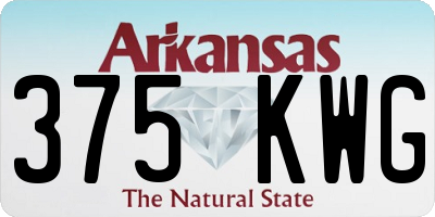 AR license plate 375KWG